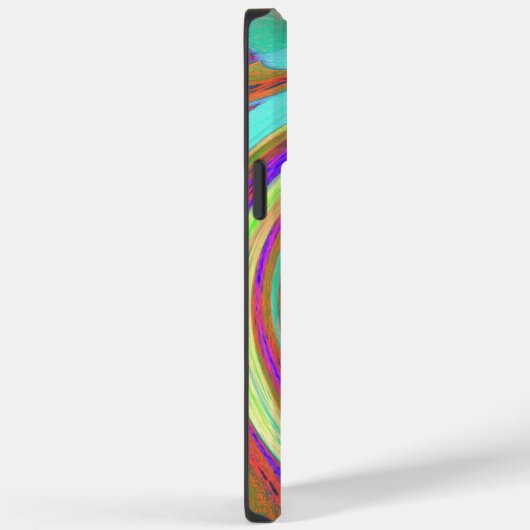 Coole Retro-Herbstfarben flüssige Kunstschmuck Case-Mate iPhone Hülle (Rückseite / Rechts)