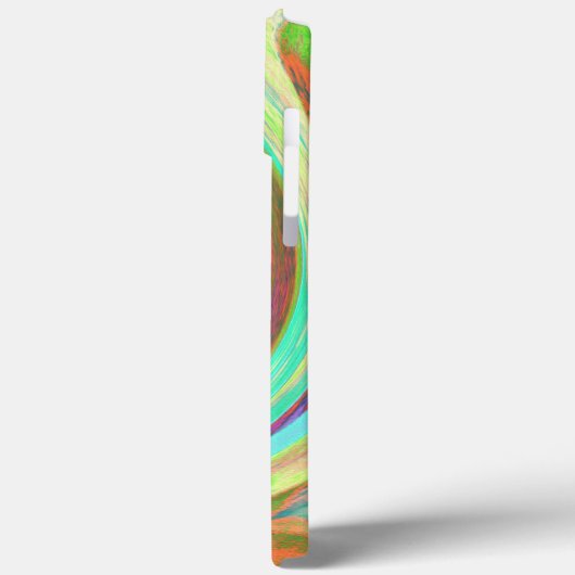 Coole Retro-Herbstfarben flüssige Kunstschmuck Case-Mate iPhone Hülle (Rückseite / Links)