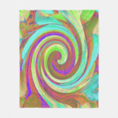 Coole Retro-Herbstfarben flüssige Kunstschmuck Fleecedecke (Vorderseite)