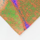 Coole Retro-Herbstfarben flüssige Kunstschmuck Fleecedecke (Ecke)