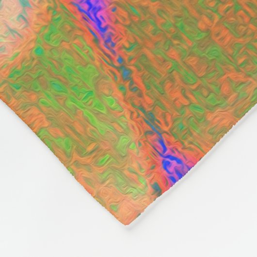 Coole Retro-Herbstfarben flüssige Kunstschmuck Fleecedecke (Ecke)