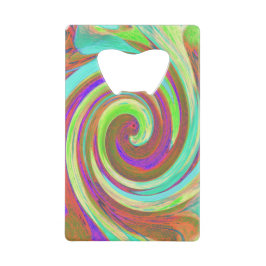 Coole Retro-Herbstfarben flüssige Kunstschmuck Geldbeutel Flaschenöffner