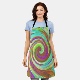 Coole Retro-Herbstfarben flüssige Kunstschmuck Schürze