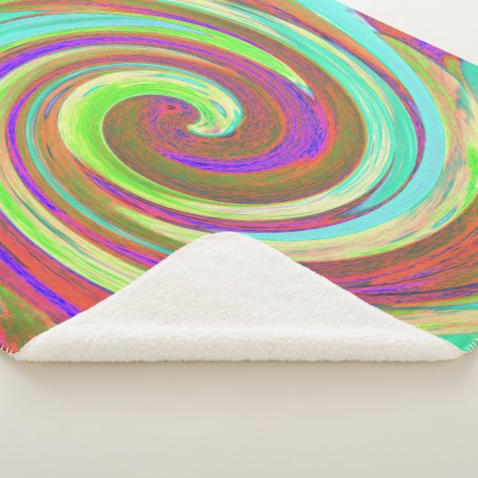 Coole Retro-Herbstfarben flüssige Kunstschmuck Sherpadecke (3/4)