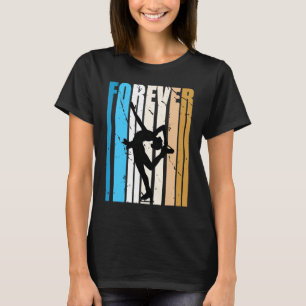 Coole Retro-Ice-Skaten-Fan-Lieben, um Herz für T-Shirt