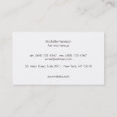 Coole Retro-IMITATE Rose Gold-Sequenzer Monogramm Visitenkarte (Rückseite)