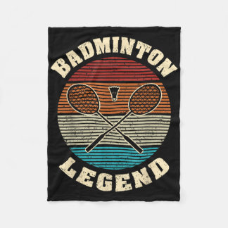 Coole Retro-Kreuzkästen Badminton Legend Badmi Fleecedecke