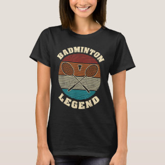 Coole Retro-Kreuzkästen Badminton Legend Badmi T-Shirt