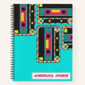 Coole Retro-Kunst der 90er Jahre Notizblock (Vorderseite)