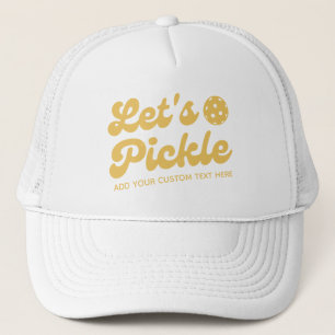 Coole Retro-Lass-uns-einlegen-Persönliche-Pickleba Truckerkappe