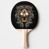Coole Retro-Lion Tischtennis Schläger (Vorderseite)