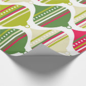Coole Retro Mod Abstract Ornaments Geschenkpapier (Ecke)