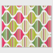 Coole Retro Mod Abstract Ornaments Geschenkpapier (Flach)