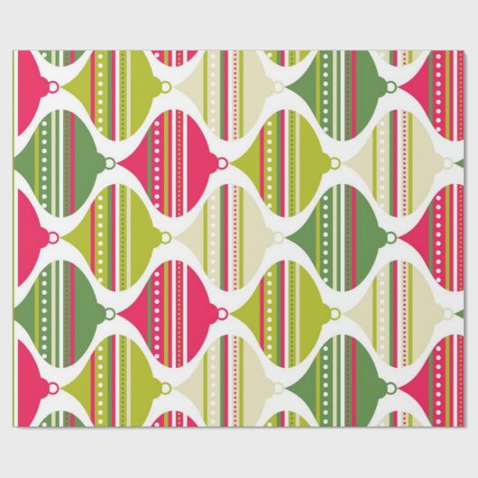 Coole Retro Mod Abstract Ornaments Geschenkpapier (Flach)