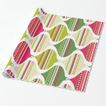 Coole Retro Mod Abstract Ornaments Geschenkpapier<br><div class="desc">Coole Retro Mod Abstract Holiday Ornaments</div>