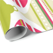 Coole Retro Mod Abstract Ornaments Geschenkpapier (Rolleneckpunkt)