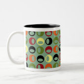 Coole Retro moderne Bereich-Kaffee-Tasse Zweifarbige Tasse (Links)