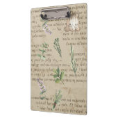 Coole Retro-Pflanze und Kraut Rustikal mit Textdes Klemmbrett (Links)