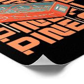 Coole Retro-Pinball-Maschine Poster (Ecke)