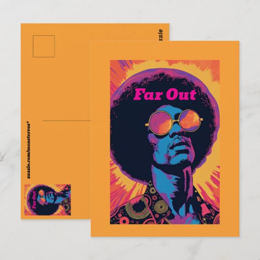 Coole/Retro-Postkarte Postkarte (Vorne/Hinten)