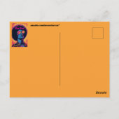 Coole/Retro-Postkarte Postkarte (Rückseite)