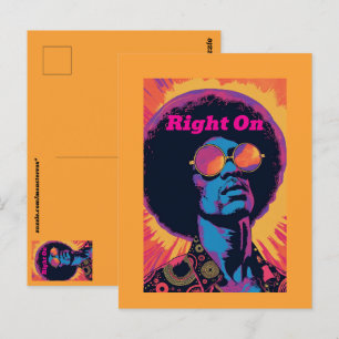 Coole/Retro-Postkarte Postkarte