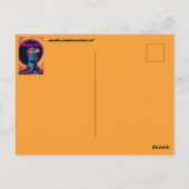 Coole/Retro-Postkarte Postkarte (Rückseite)