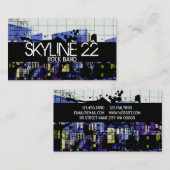 Coole Retro Rock Band Singer Business Card Visitenkarte (Vorne/Hinten)