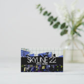 Coole Retro Rock Band Singer Business Card Visitenkarte (Stehend Vorderseite)