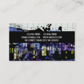 Coole Retro Rock Band Singer Business Card Visitenkarte (Rückseite)