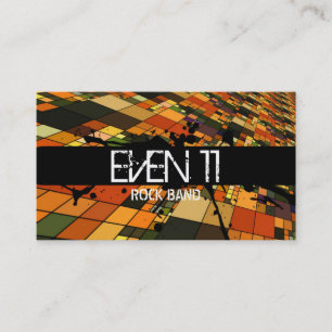 Coole Retro Rock Band Singer Business Card Visitenkarte