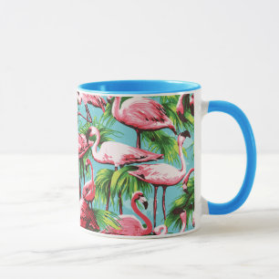 Coole Retro-Rosa Flamingos-Tasse Tasse