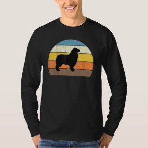 Coole Retro-Sonnenuntergangs-Australian Shepherds  T-Shirt