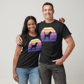 Coole Retro Sunset Beagle Grosser Beagle Eigentüme T-Shirt (Unisex)