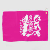 Coole Retro-Surf-Brooklyn-Frieden Golfhandtuch (Horizontal)