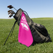 Coole Retro-Surf-Brooklyn-Frieden Golfhandtuch (Gras)