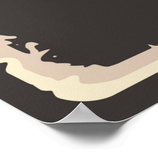 coole Retro-Vintage Angelfreunde Poster (Ecke)