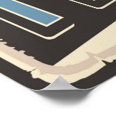 coole Retro-Vintage Angelfreunde Poster (Ecke)