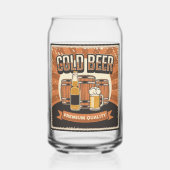 Coole Retro-Vintage Bierliebhaber Dosenglas (Vorderseite)