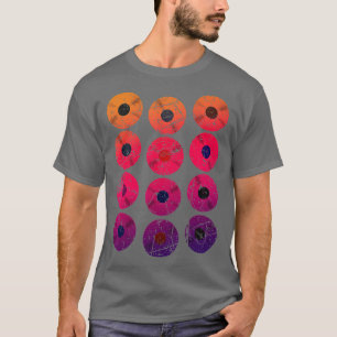 Coole Retro-Vinyl-Schallplatten-Album LP DJ-Musik T-Shirt