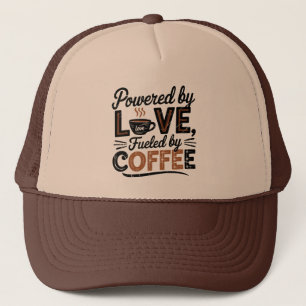 Coole Retro-Wortkunst Kaffee Truckerkappe