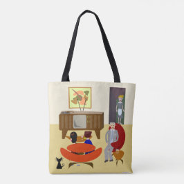 Coole Retro-Zeichen Zuhause Art Swanky Design Tasche