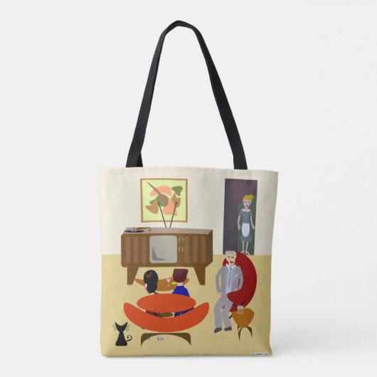 Coole Retro-Zeichen Zuhause Art Swanky Design Tasche (Rückseite)