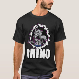 Coole Rhino-Fitness-Bodybuilding T-Shirt