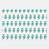 Coole Robot Boys Geburtstag Geschenkpapier Set (Vorderseite 3)
