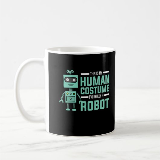 Coole Robot Funny Robot-Technologie Kaffeetasse (Links)