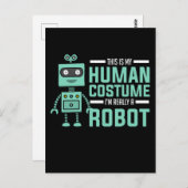 Coole Robot Funny Robot-Technologie Postkarte (Vorne/Hinten)
