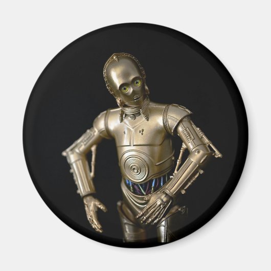 Coole Robot Toy Fotografy Magnet (Vorne)