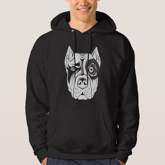 coole Roboter-Android-Hunde-Grafikhunde Hoodie (Vorderseite)