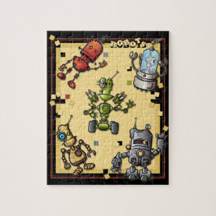 Coole Roboter-Puzzle Puzzle